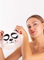 Maschera viso nutriente in tessuto - panda