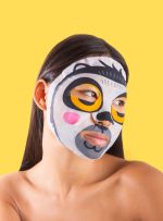 Maschera viso illuminante in tessuto - lemure