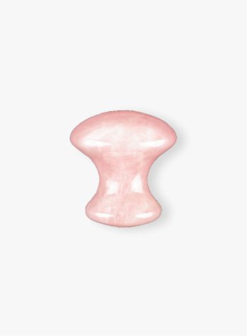 Gua Sha fungo in quarzo rosa