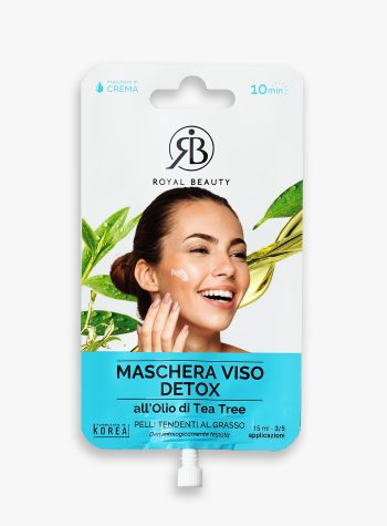 Maschera viso detox all'olio tea tree