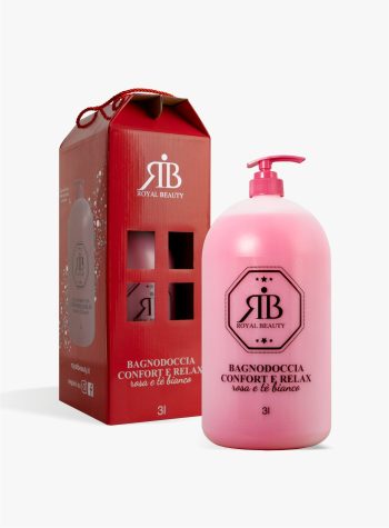 Bagno doccia 3 litri alla rosa e té bianco